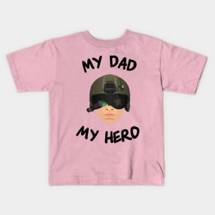 Gun Pilot - My Dad My Hero Kids T-Shirt